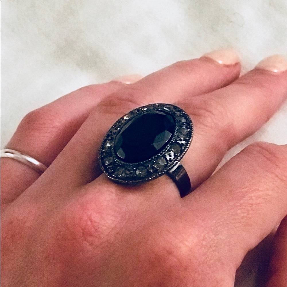 Black Statement Ring - image 2
